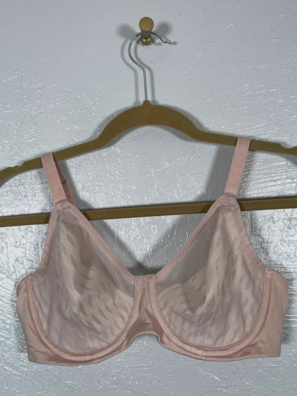 Wacoal 36C Pink Rose Dust Elevated Allure Underwire Bra Unlined Full Coverage